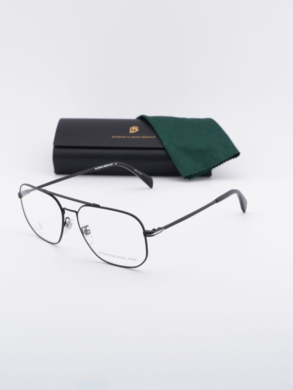 David Beckham DB 1096 0003 00 Aviator Eyeglasses 57mm - Black